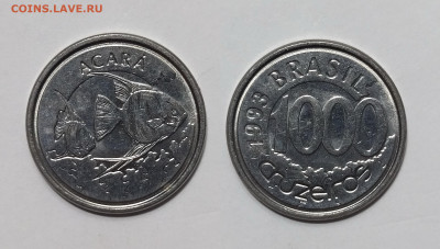 Бразилия 1000 крузейро 1993 г, Скалярия - 25.01 - IMG_20250118_192429