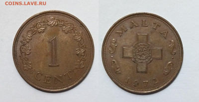 Мальта 1 цент 1972 года - 25.01 - IMG_20250118_193157
