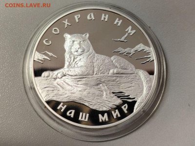 3руб 2000 Снежный барс, Ag900, до 31.01 - 3р Снежный барс-1