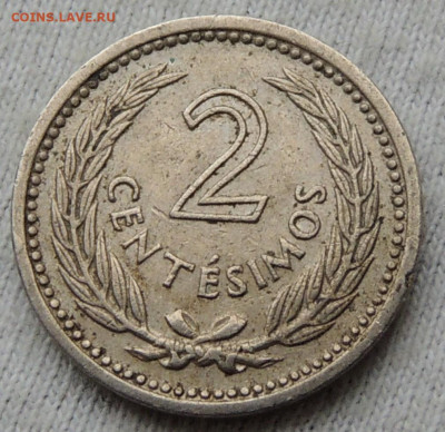 Уругвай 2 сентесимо 1953 до 29.01.2025 - Уругвай 2 сентесимо 53.JPG