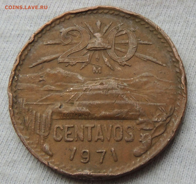 Мексика 20 сентаво 1971 до 29.01.2025 - Мексика 20 сентаво 71.JPG