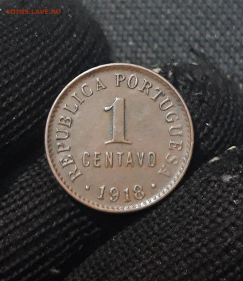 ПОРТУГАЛИЯ 1 СЕНТАВО 1918 года До 01.02 - 20241230_184632