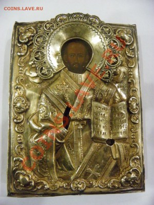 Икона 1850 г Кованній оклад Серебро 84 пр позолота на оценку - 1.JPG