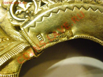 Икона 1850 г Кованній оклад Серебро 84 пр позолота на оценку - 3.JPG