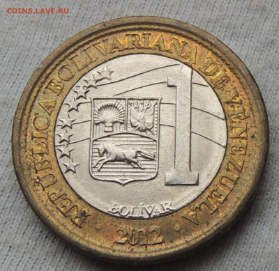 Венесуэла 1 боливар 2012 до 29.01.2025 - Венесуэла 1 боливар 2012.JPG