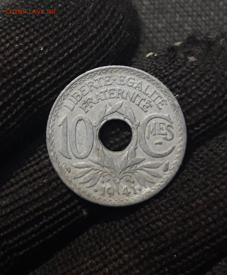 ФРАНЦИЯ 10 сантимов , сантим 1941 года До 02.02 - 20241230_180451