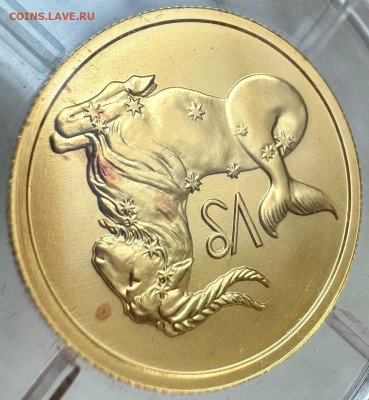 50 рублей 2003 г. Знаки зодиака "Козерог" Au 999. Короткий. - IMG-20250127-WA0002