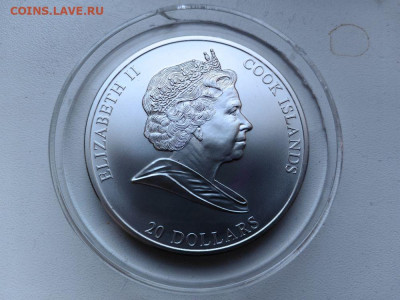 О-ва Кука 20дол 2008 Рождение Венеры.Боттичелли Ag999, до 01 - Х 2008 Венера-3