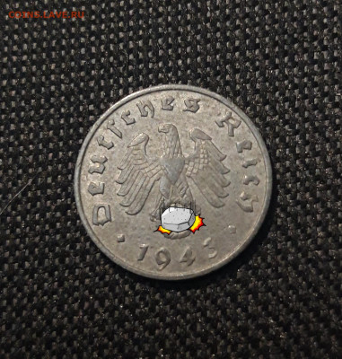 ГЕРМАНИЯ 1 пфенниг 1943 года А рейх До 03.02 - 20241229_182259