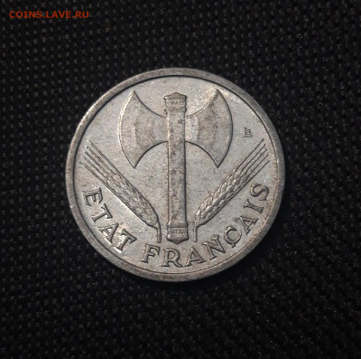 ФРАНЦИЯ 1 франк 1943 года До 03.02 - 20241228_235418