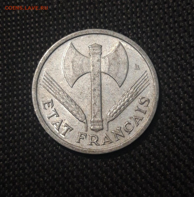 ФРАНЦИЯ 1 франк 1943 года До 03.02 - 20241228_235411