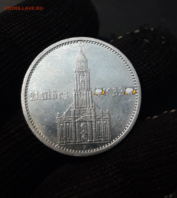 5 рейхсмарок 1934 год Кирха С ДАТОЙ До 03.02 - 20241015_190454