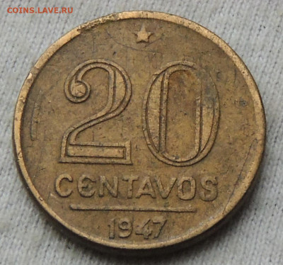 Бразилия 20 сентаво 1947 до 01.02.2025 - Бразилия 20 сентаво 47.JPG