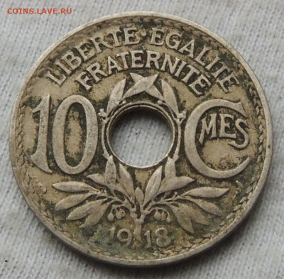 Франция 10 сантимов 1918 до 01.02.2025 - Франция 10 сантимов 1918.JPG