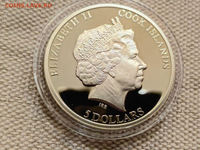 5дол 2010 О-ва Кука, Грегори Пек, Ag925, до 03.02 - Ю Голливуд Пек-3