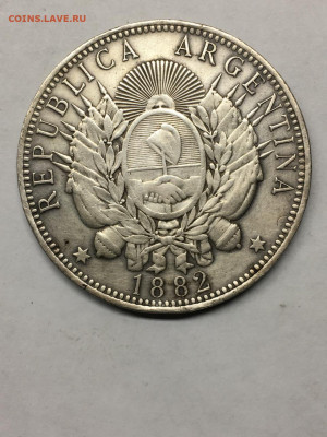 Аргентина. 1 песо 1882. Опознание подлинности. - IMG-20250129-WA0002