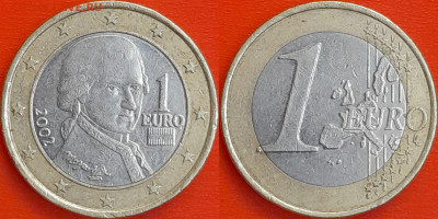 Австрия, 1 евро 2002 г. (1215) до 22:00 04.02.25 - 1215