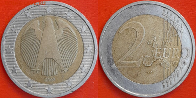 Германия, 2 евро 2003, D, (1235) до 22:00 04.02.25 - 1235