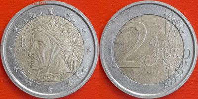 Италия, 2 евро 2002, (1238) до 22:00 04.02.25 - 1238