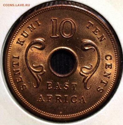 10 ц. Бр.Вост.Африка 1964 г.,UNC,до 01.02.2025г. 22:00 мск - 1001206412