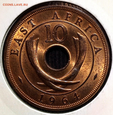 10 ц. Бр.Вост.Африка 1964 г.,UNC,до 01.02.2025г. 22:00 мск - 1001206411