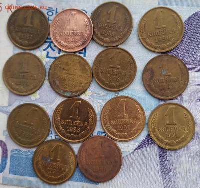 1 копейка 1962-1991гг, 14шт - 20250130_121219