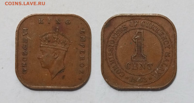 Британская Малайя 1 цент 1943 г Георг VI II тип - 1.02 - IMG_20250118_103046