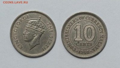 Британская Малайя 10 центов 1948 г Георг VI - 1.02 - IMG_20250120_190836