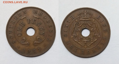Южная Родезия 1 пенни 1951 г Георг VI - 1.02 - IMG_20250118_194058