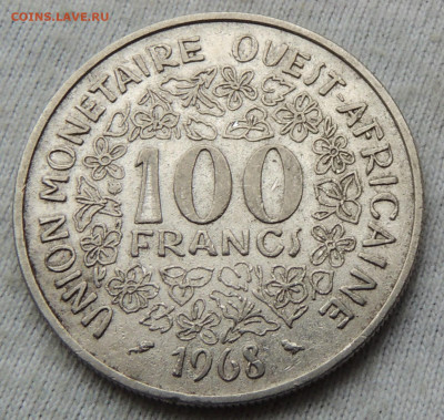 Западная Африка 100 франков 1968 до 02.02.2025 - Западная Африка 100 франков 68.JPG