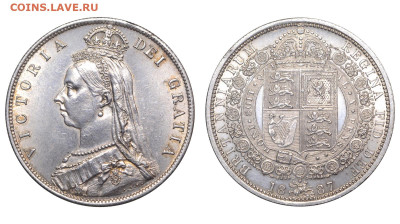 2 кроны 1887 г. Виктория. До 02.02.25. - Р2272