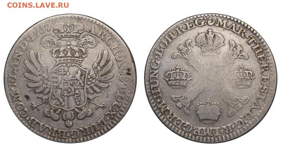 2 кроненталера 1757 г. До 02.02.25 - Р1677