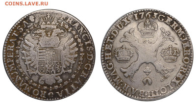 2 кроненталера 1763 г. До 02.02.25 - Р1678