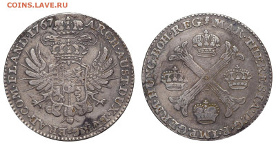 2 кроненталера 1767 г. До 02.02.25 - Р1680
