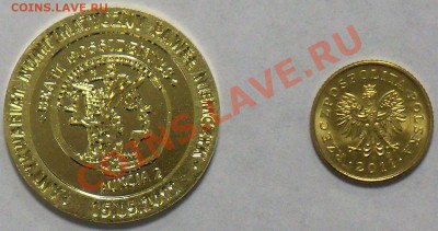 Польша, 4 совр. жетона (2 с Сигизмундом, денар, волк) оценка - 100_0612.JPG