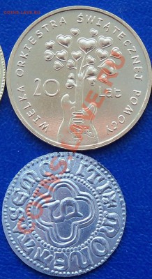 Польша, 4 совр. жетона (2 с Сигизмундом, денар, волк) оценка - m1.JPG