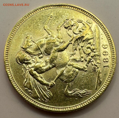 Соверен . 1896. Великобритания Короткий. 2.02 в 22.00. - 4b6bd45e-ac9a-41d7-b16d-54a76cf30277