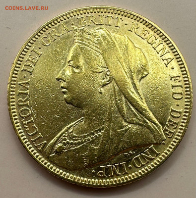 Соверен . 1896. Великобритания Короткий. 2.02 в 22.00. - bd3d7849-ac64-42a5-a021-cfbeb982000a