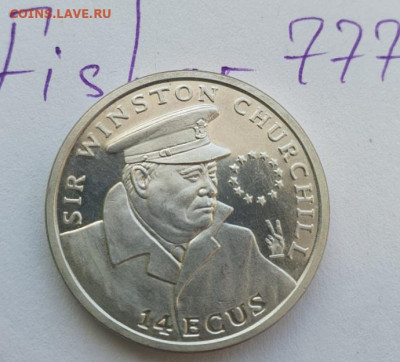 14 экю (pieforts -двойная толщина) В.Черчиль до 06.02. - 1