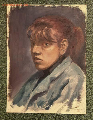 Коллега картон масло Вязовиков В.Г. 1992 г. - живопись-масло_Коллега_1992