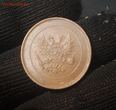 5 пенни РУССКАЯ ФИНЛЯНДИЯ 1917 Орел До 08.02 - 20240822_214056