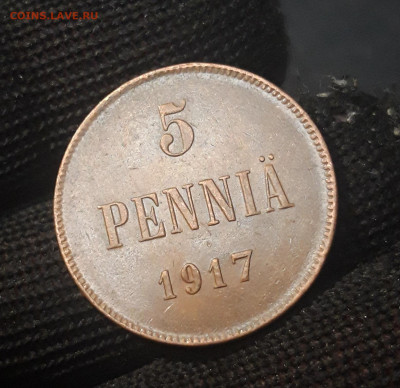 5 пенни РУССКАЯ ФИНЛЯНДИЯ 1917 Орел До 08.02 - 20240822_214022