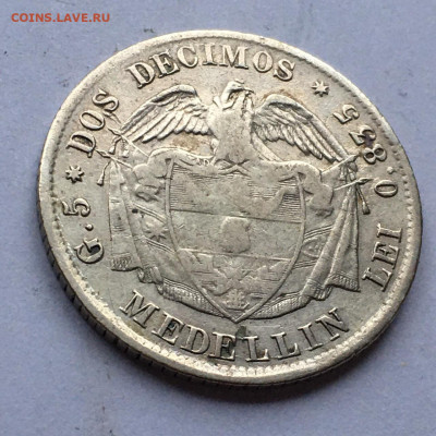Колумбия. 5 десимо 1874. До 08.02.2025. - IMG-20250202-WA0027~2