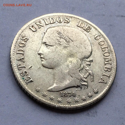 Колумбия. 5 десимо 1874. До 08.02.2025. - IMG-20250202-WA0026~2