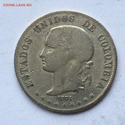Колумбия. 5 десимо 1874. До 08.02.2025. - IMG-20250202-WA0024