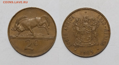 ЮАР 2 цента 1985 года SOUTH AFRICA - SUID AFRIKA - 4.02 - IMG_20250115_193533