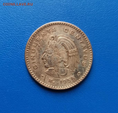 Мексика 50 сентаво 1956 г. до 04.02.25г. в 22.00 мск - 260