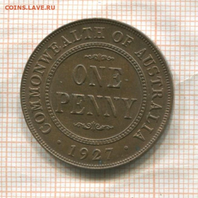 Австралия 1 пенни 1927г до 04.02.25г. в 22.00 мск - 262