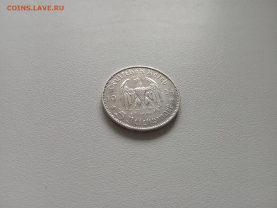 5 рейхсмарок 1934 III рейх, Кирха подписная, Берлин - 5