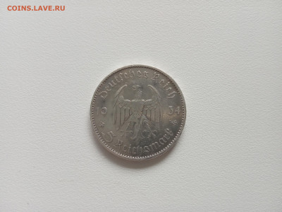 5 рейхсмарок 1934 III рейх, Кирха подписная, Берлин - 4